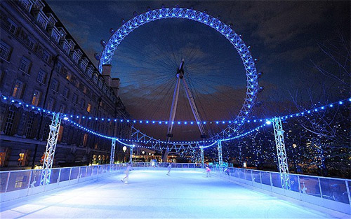 london eye pista patinaje hielo londres informacion