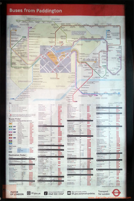 autobus paradas rutas informacion mapa londres destinos